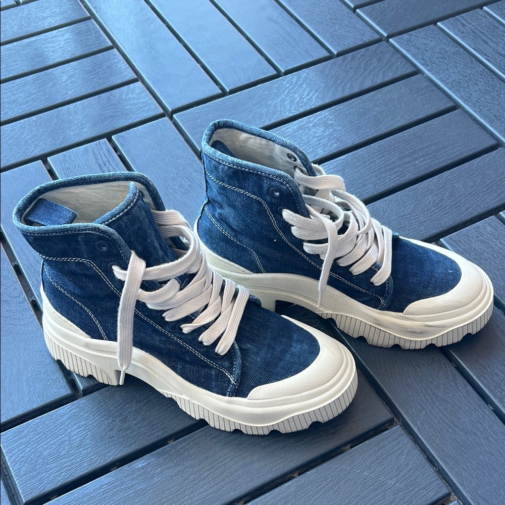Zara denim High-Top Sneakers